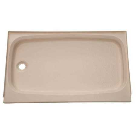 LIPPERT 24IN X 40IN SHOWER PAN; LEFT DRAIN - PARCHMENT 209498